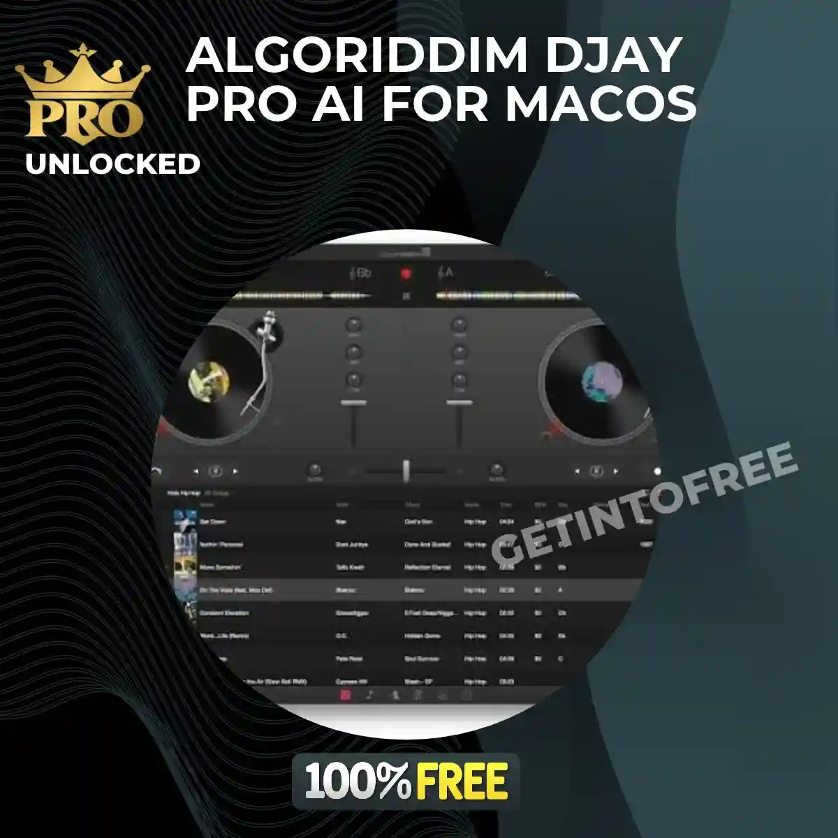 Algoriddim djay Pro AI for macOS download djay Pro AI DJ software on Mac djay Pro AI macOS interface Algoriddim djay Pro AI mixer djay Pro AI multi-deck interface djay Pro AI waveform display on Mac djay Pro AI music mixing software djay Pro AI effects and controls djay Pro AI DJ setup on MacBook djay Pro AI latest version for macOS