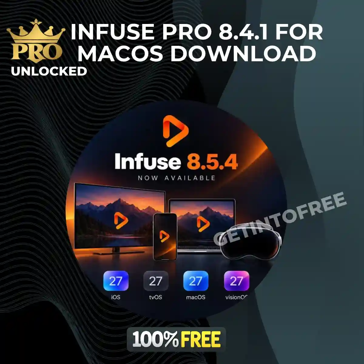Infuse Pro 8.4.1 for macOS download Infuse Pro media player for Mac Infuse Pro Mac interface Infuse video player for macOS Infuse Pro movie library on Mac Infuse Pro TV show library Infuse Pro media playback interface Infuse Pro macOS media player Infuse Pro video playback on MacBook Infuse Pro 8.4.1 latest version